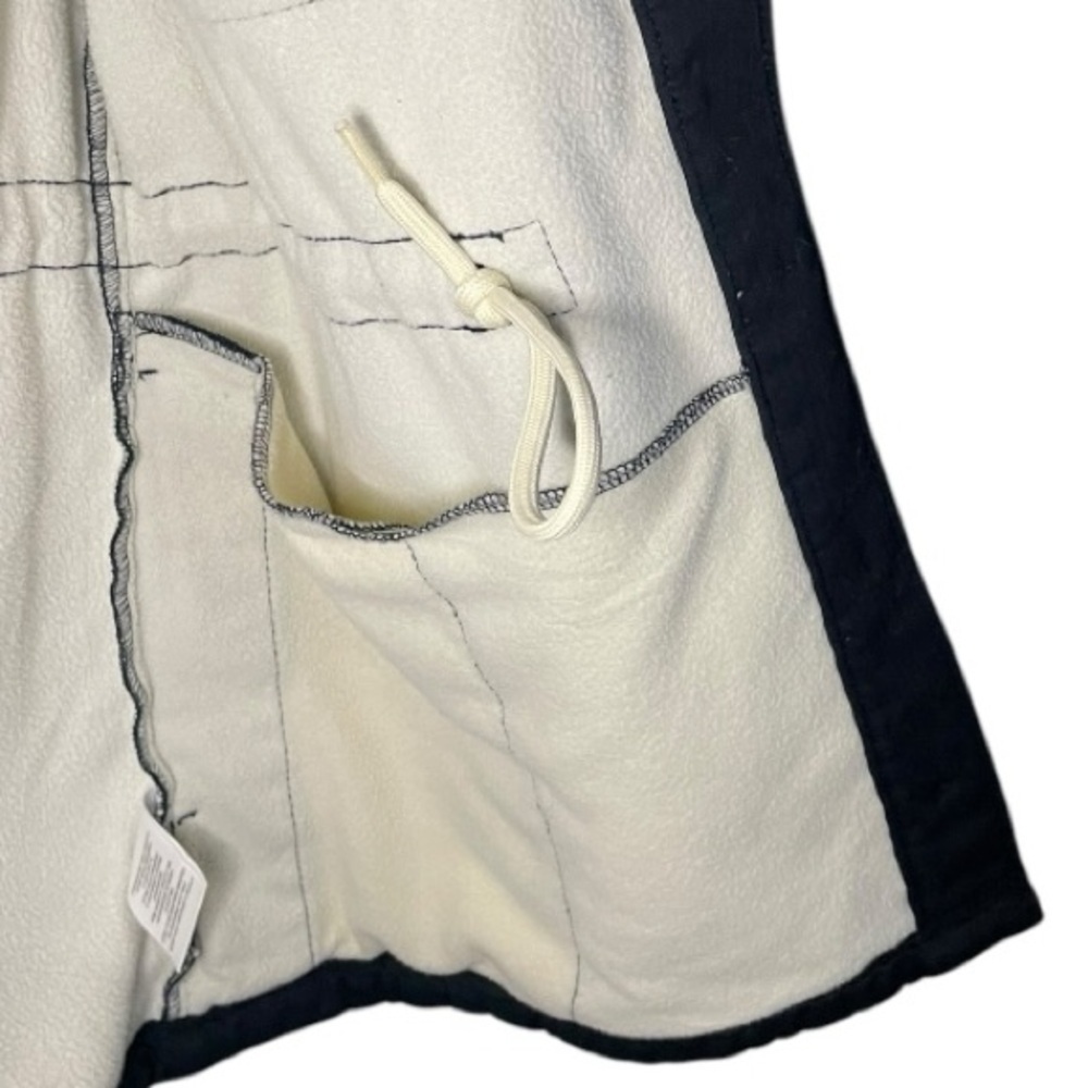 Hang Ten Black Utility Jacket with Cream Collar, Size LARGE - Picture 8 of 10